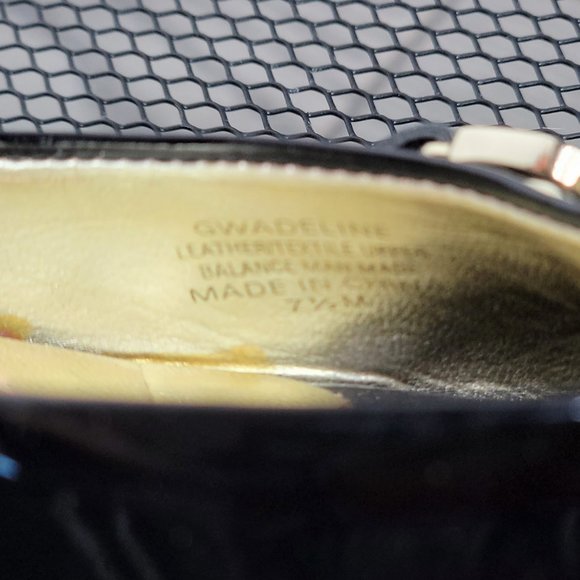 Guess By Marciano Gwadeline Black & Gold Sandals - Picture 5 of 10